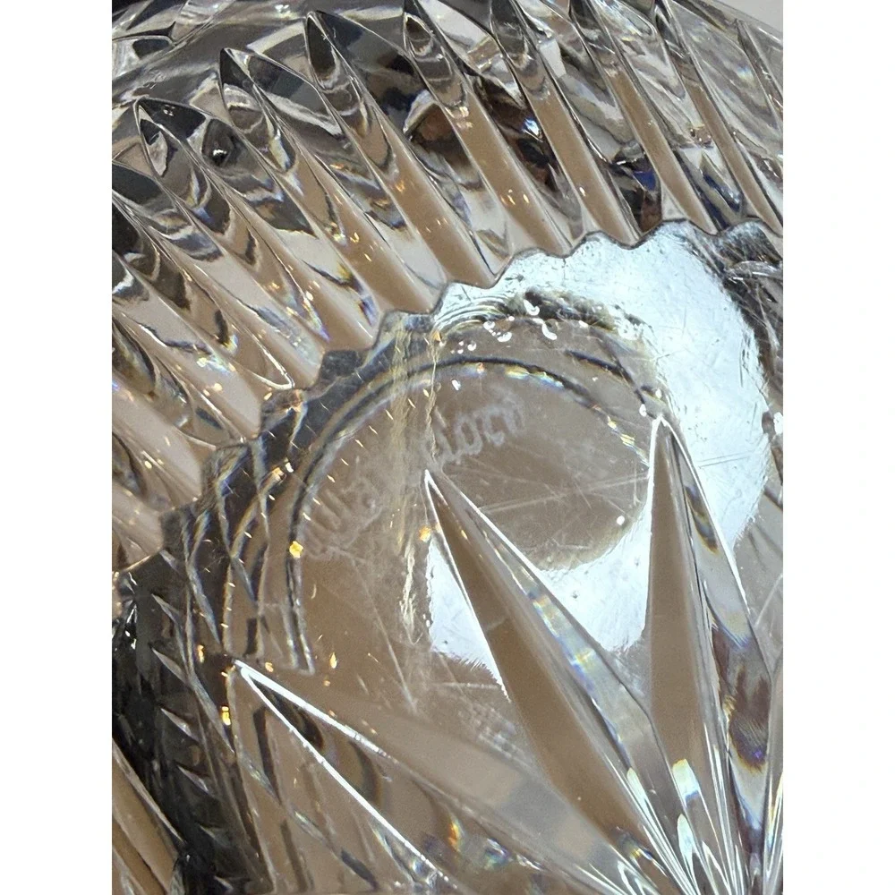 Waterford Ellipse Crystal Bowl Signed Ireland 5